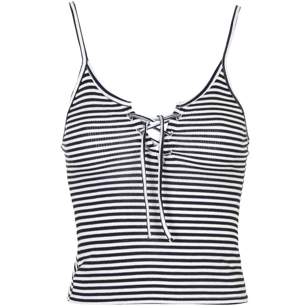Top Shop Black and White stripped tank top